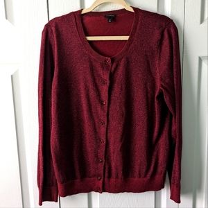 NWOT Talbots Sparkly Cardigan Size XL
